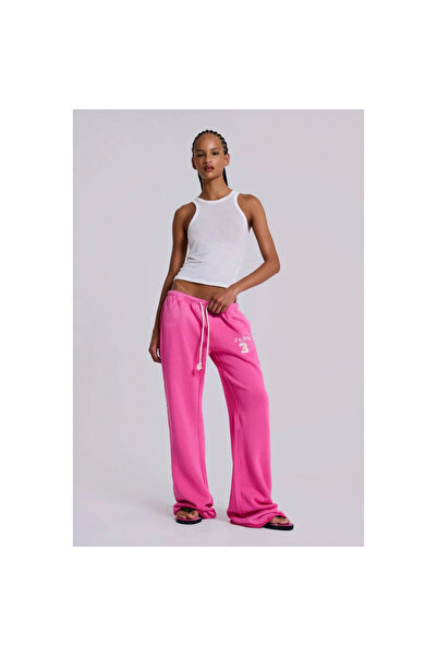 Mokşa Jl Inspired Pink Low Waist Loose Leg Jogger Sweatpants Women