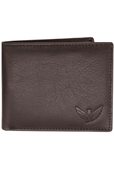 JİLDAAN محفظة نامات ثنائية الطي من الجلد الأصلي مصنوعة يدويًا للرجال مزودة بت...