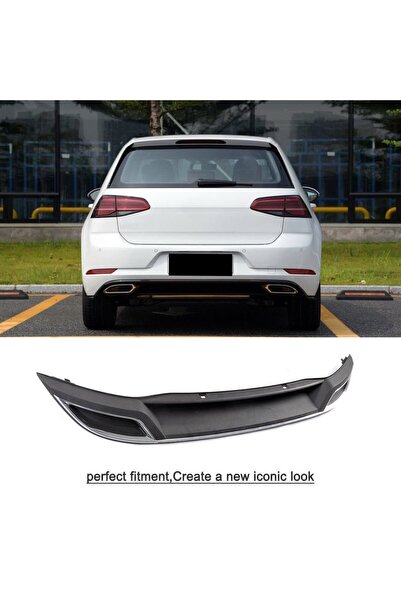 OEM AUTOGP Vw golf 7 arka tampon difüzörü 7.5 görünüm çift çıkış parlak siyah