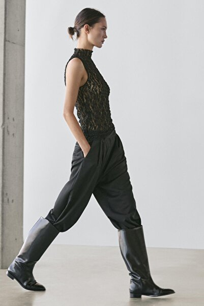 Massimo Dutti Dantel transparan bluz