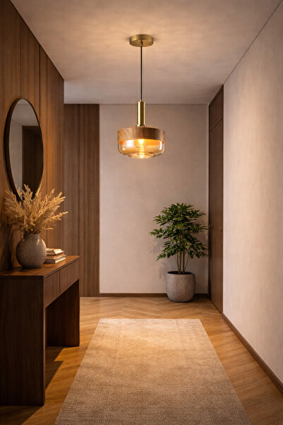 Apliqa Lustra HubRom, CURLY 8016-01-FR 25x70 cm 1xE27-60W Antiq