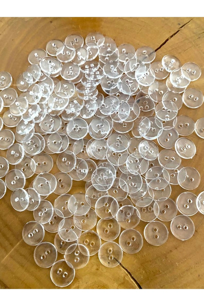 canan dizayn 15 Mm Transparent Duvet Cover Button (50 Pieces)