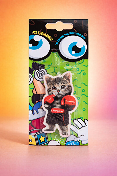 bikoku Boksör Kedi Tasarımlı Parfüm Esanslı Dekoratif Oto, Araç, Araba Kokusu...