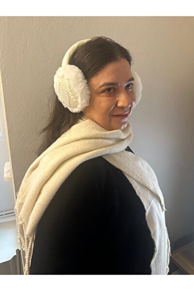 ALS Tasarım Dünyası Protective Against Cold Soft Plush White Exterior Mesh Fo...