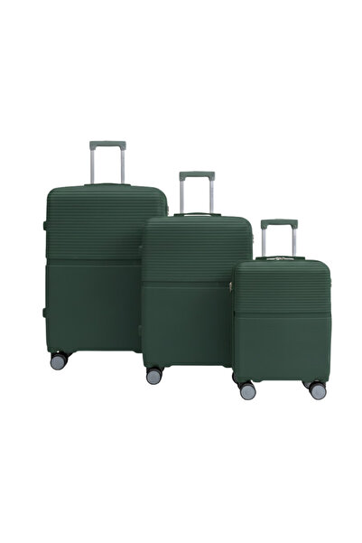 VELMORE 3 Piece Polypropylene Hard Side Luggage Set - 20", 24", 28"