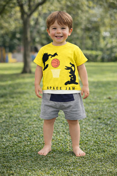 Yuvam Baby طقم أطفال أولادي من عمر 1 إلى 4 سنوات - طقم ملابس يومية قطنية