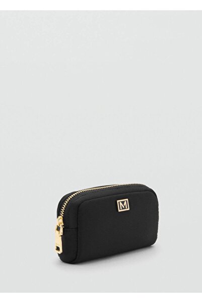 MANGO Woman Fermuarlı naylon kozmetik çantası