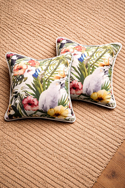 Alacastore Бієлі цифровий друк Лісова тема 2-х подушкової наволочки 50x50 см