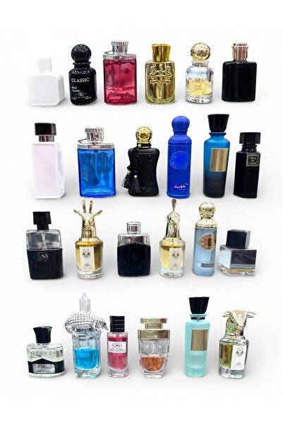 Mini مجموعة عطور كلاسيك متميزة للنساء 25 مل (24 قطع)