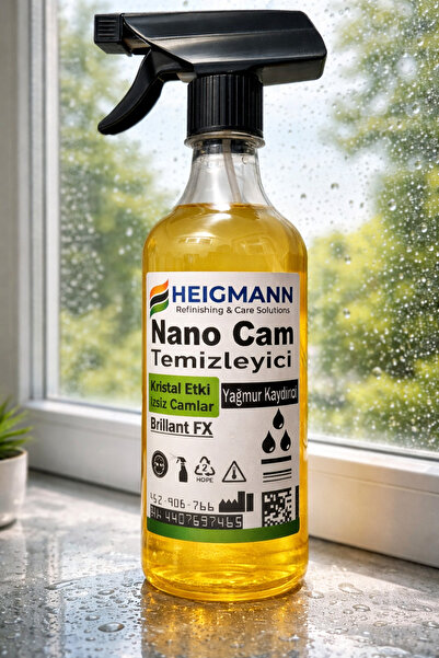 HEİGMANN Nano Teknoloji Cam Ayna Mobılya Mutfak Dolabı Parlatma Sılme Temızlm...