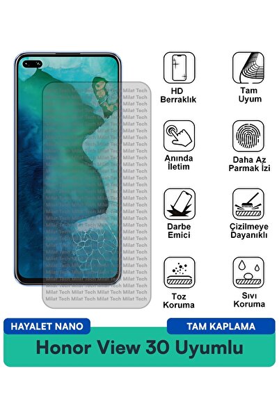 Milat Tech فيلم حماية الشاشة Honor View 30 Ghost Nano مقاوم للخدوش والصدمات