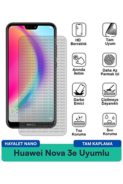 Milat Tech طبقة حماية للشاشة من هواوي نوفا 3e هايلايت نانو هي هيكل رقيق ومرن ...