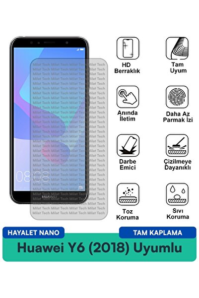 Milat Tech طبقة حماية للشاشة من هواوي Y6 (2018) مقاومة للخدوش والصدمات