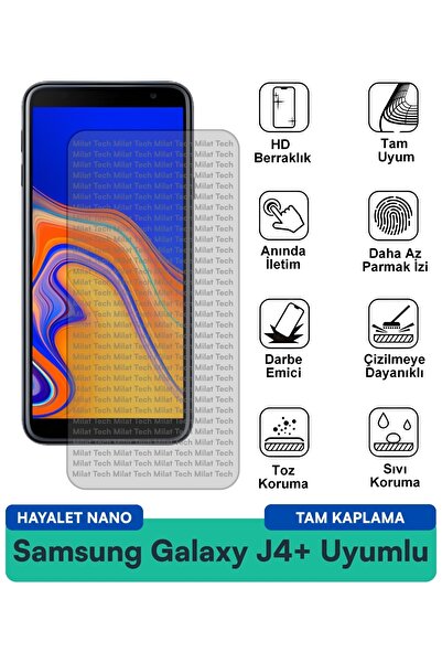 Milat Tech طبقة حماية للشاشة من سامسونج جالاكسي J4+ هايلايت نانو، سطح مرن ممت...