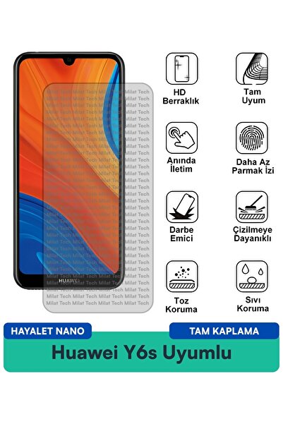 Milat Tech طبقة حماية للشاشة من هواوي Y6s هايلايت نانو مقاومة للخدوش والصدمات