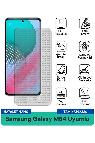 Milat Tech طبقة حماية للشاشة من سامسونج جالاكسي M54 هايلايت نانو مقاومة للخدو...