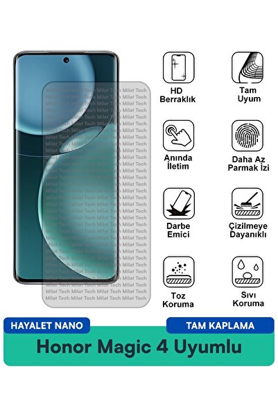 Milat Tech فيلم حماية الشاشة Honor Magic 4 Ghost Nano بتصميم نحيف وحساسية كاملة