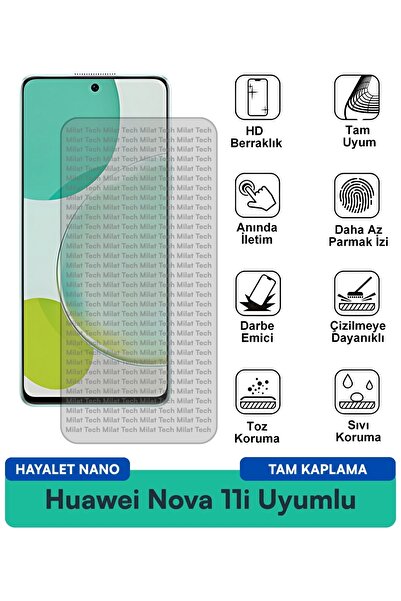 Milat Tech فيلم حماية الشاشة هواوي نوفا 11i هايلايت نانو مقاوم للخدوش والصدمات