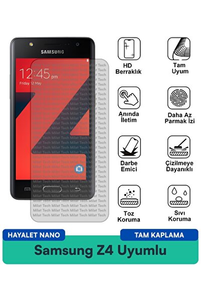 Milat Tech فيلم حماية الشاشة Samsung Z4 Ghost Nano ذو ملمس حساس عند اللمس