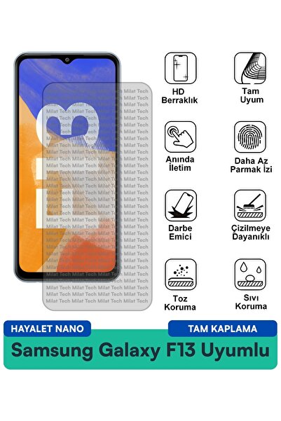 Milat Tech فيلم حماية الشاشة سامسونج جالاكسي F13 هايلايت نانو للحماية من الصد...
