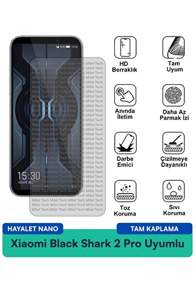 Milat Tech واقي شاشة Xiaomi Black Shark 2 Pro Ghost Nano لحماية الخصوصية