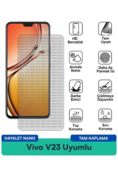 Milat Tech واقي شاشة فيفو V23 هايتل نانو مقاوم للخدوش والصدمات