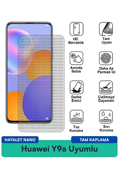 Milat Tech طبقة حماية شاشة هواوي Y9a هايلايت نانو لا تترك بصمات الأصابع