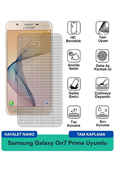 Milat Tech فيلم حماية الشاشة سامسونج جالاكسي أون 7 برايم هايلايت نانو مقاوم ل...