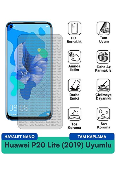 Milat Tech فيلم حماية الشاشة هواوي بي 20 لايت (2019) هايلايت نانو مقاوم للخدو...