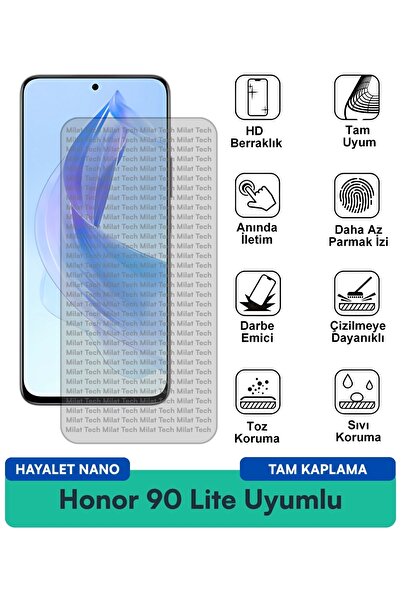 Milat Tech واقي شاشة هونر 90 لايت جوست نانو مقاوم للخدوش والصدمات