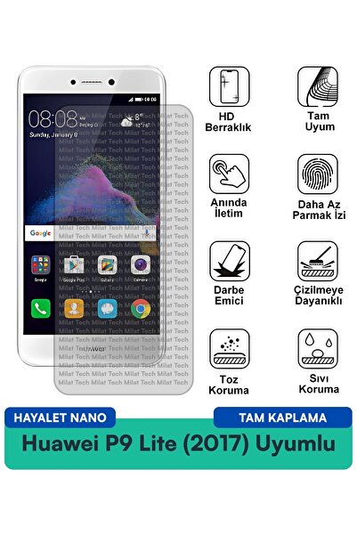 Milat Tech فيلم حماية الشاشة هواوي P9 لايت (2017) هايلايت نانو مقاوم للخدوش و...