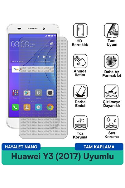 Milat Tech فيلم حماية الشاشة هواوي Y3 (2017) جوست نانو، مرن وناعم الملمس