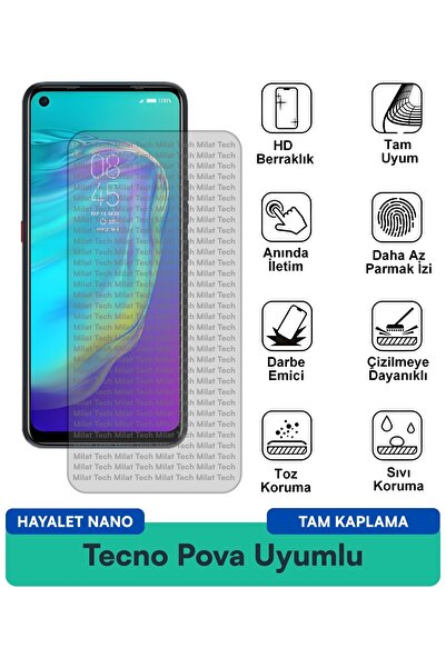 Milat Tech طبقة حماية شاشة تكنو بوفا جايليت نانو مقاومة للخدوش والصدمات