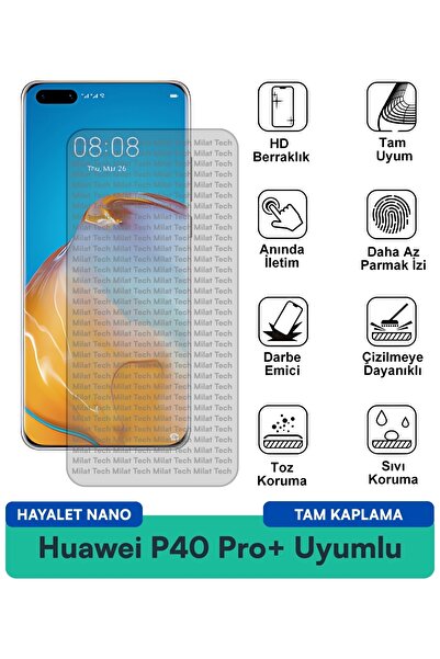 Milat Tech فيلم حماية الشاشة هواوي P40 Pro+ هايلايت نانو مقاوم للخدوش والصدمات