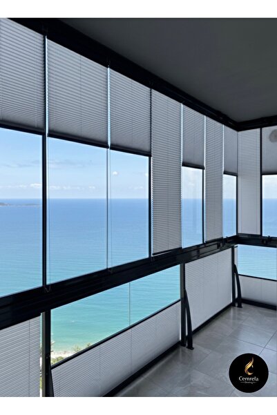 Home Plise Katlanır Cam Balkon Perdesi - Ofis Perdesi - Mutfak Perdesi - Salo...