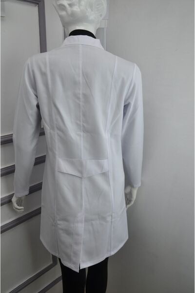 elma abone Doctor Nurse White Alpaca Women's Apron