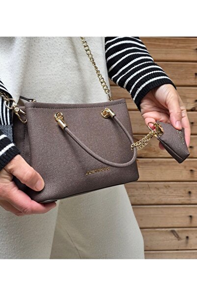 ÇANTAM GELSİN Just Polo Women's Brown Multi-Compartment Shoulder and Crossbod...