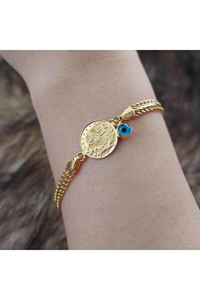 Altınbeyi 22 Ayar Reşat Çeyrek Altınlı 14 Ayar Kordonlu Bileklik