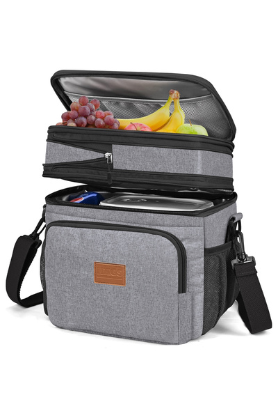 HAEGS Körüklü Termal Termos Çanta, Yalıtımlı Beslenme Çantası, Buzluk Yemek T...