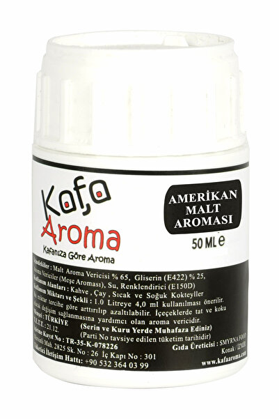 Kafa Aroma Amerikan Malt Aroması Hazır Karışım Malt Kiti 50 ml