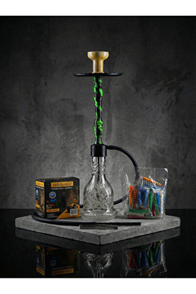 GökkuşağıTicaret Yeşil kamuflaj Nargile takımı Büyük Boy (%100 duman performa...