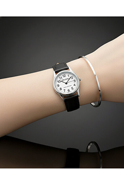 GOLDON Vintage Stil Deri Kayışlı Kol saati