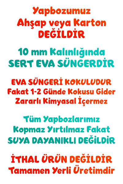 EVAKANCA 35 Parçalı Kalın Çocuk Puzzle 4-5 Yaş Yapboz Orman Hayvanları