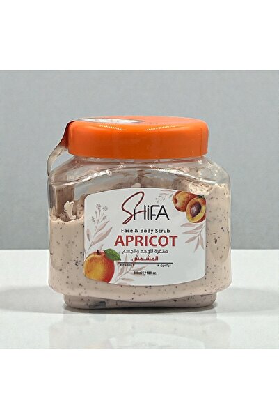 Shifa كريم مقشر المشمش مع فيتامين E، 300 مل، لجميع أنواع البشرة