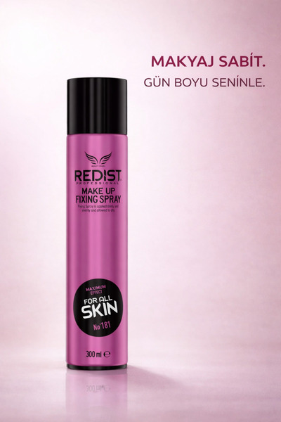 Redist Makyaj Sabitleyici Sprey – Gün Boyu Kalıcı Ve Taze Görünüm Için 300 ml...