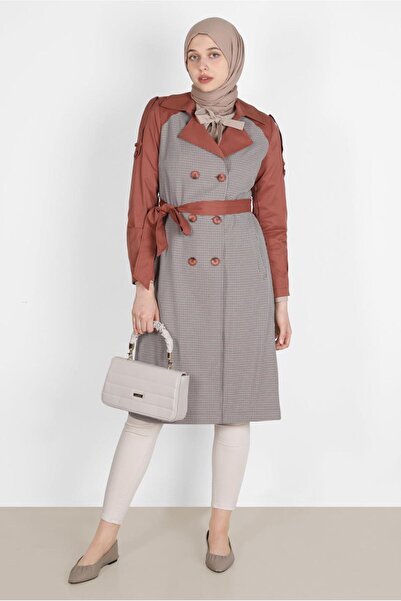 Alvina Плетений тренчкот з поясом 10595