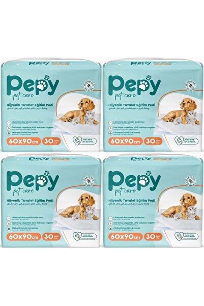 PEPY 60x90 Hijyenik Tuvalet Eğitim Pedi 30'lu x4 Adet