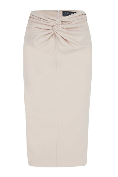 Exquise Knot Detailed Midi Skirt