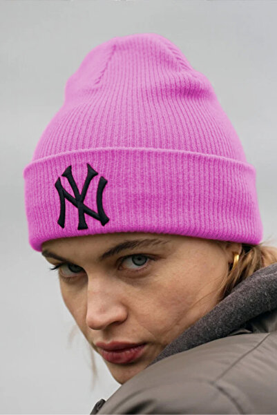 Verahed NY New York Pălărie de iarnă unisex cu textura moale brodata, culoare...