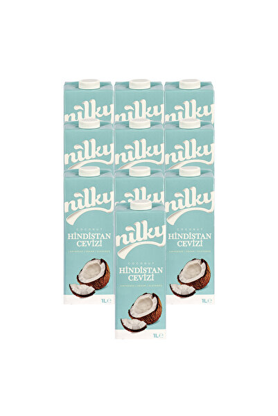 NİLKY Hindistan Cevizi Sütü Glütensiz Bitkisel Bazlı Laktosuz Vegan 10x1 Lt